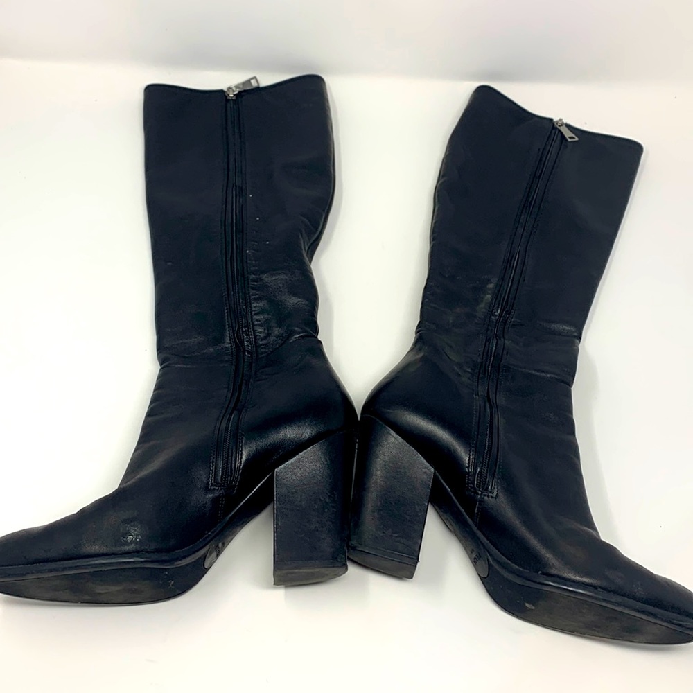 Prada Woman’s 3W4980 n leather over knee boots